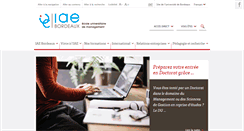 Desktop Screenshot of iae-bordeaux.fr