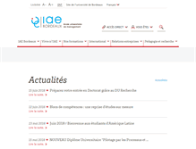 Tablet Screenshot of iae-bordeaux.fr