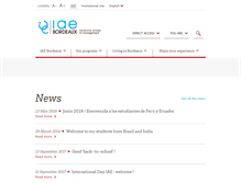 Tablet Screenshot of iae-bordeaux.com